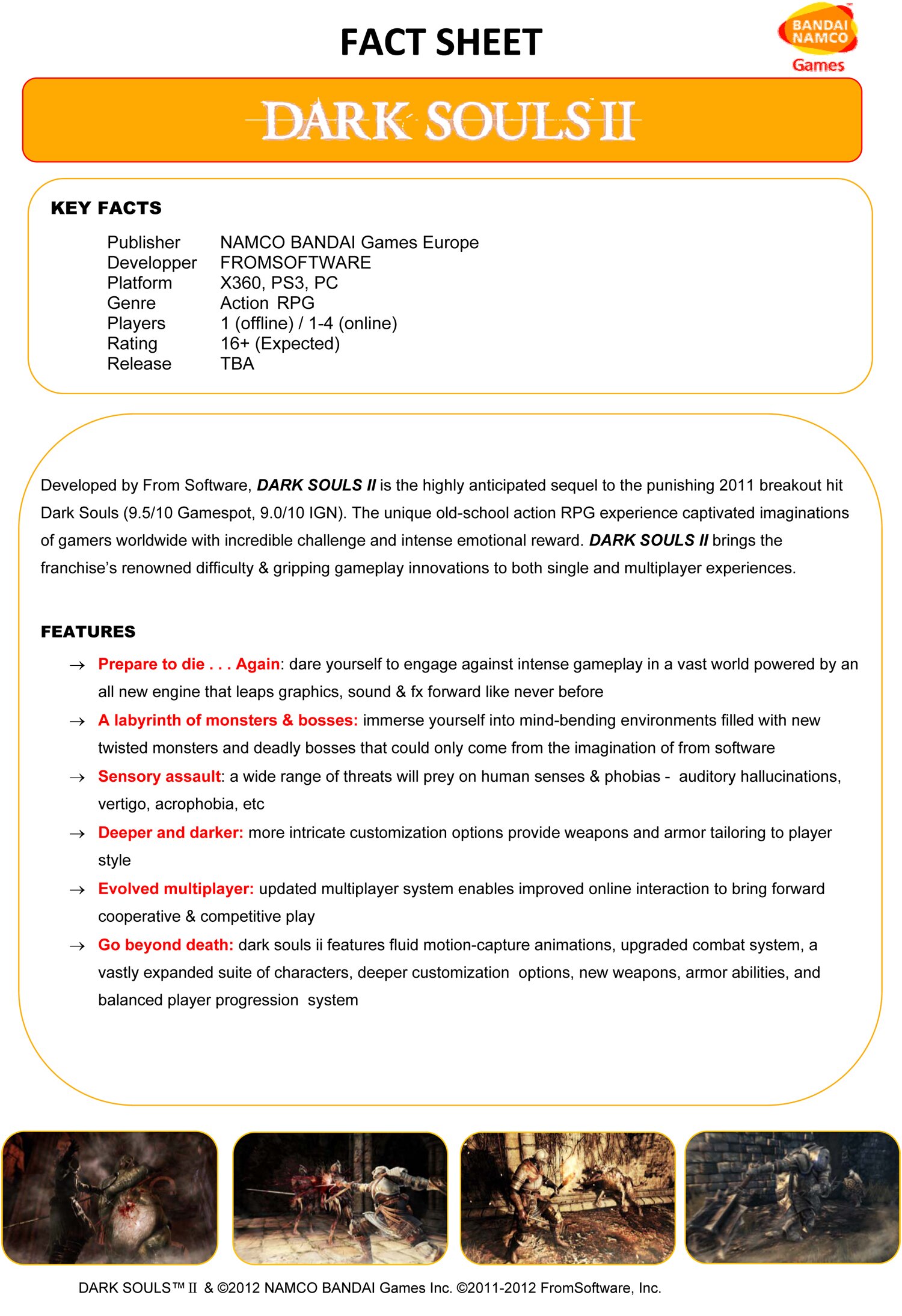 Microsoft Word - DARKSOULSII Fact Sheet EU